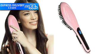 Electric Heated Hair Straightener Brush