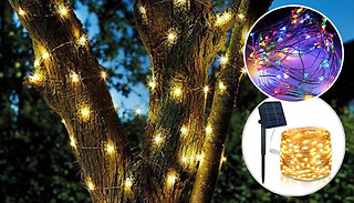 20m Solar 200-LED String Lights - 2 Colours