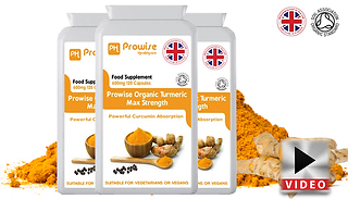 4, 8 or 12-Month Supply of Turmeric & Black Pepper Capsules - 120, 240 ...