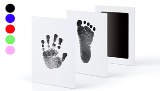 Inkless Baby Footprint & Handprint Keepsake Print - 5 Colours