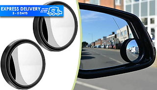 Pair of Windscreen Mirror Blind Spot Glass