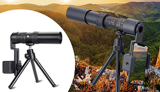 300x Super Zoom Monocular Telescope with Phone Mount