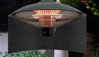 Heat-Focusing Reflector Panel For Patio Heaters With Clips