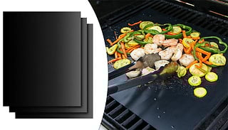 2, 4 or 8-Pack of Reusable Non-Stick BBQ Grill Mats