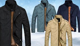 Mens Sherpa Insulated Winter Pilot Jacket – 4 Colours, 6 Sizes