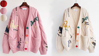Thick Knitted Loose Cardigan Coat - 3 Colours