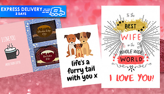 Personalised Cards + 2 Cake Slices - Vegan and Gluten Free Options!