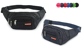Waterproof Triple Pocket Bum Bag - 7 Colours