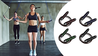 PVC Coated Steel Wire Skipping Rope - 4 Colours