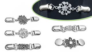 Set of 5 Brooch Collar Clips