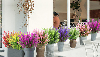 4 Bundles Outdoor UV Resistant Artificial Flowers