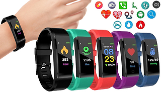 HR12+ Fitness Tracker with Blood Pressure, Oxygen & Heart Rate Monitor ...