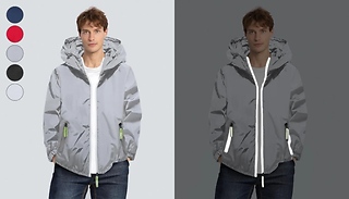 Men's Reflective Hoodie Jacket