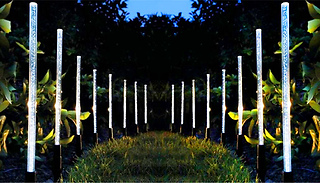 8 or 16 Solar Powered LED Bubble Tube Lamps - 2 Colours