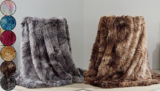 Mink Plush Tie-Dye Blanket - 6 Colours, 4 Sizes