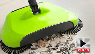 Rotary Mechanical Broom With Internal Dust Bin