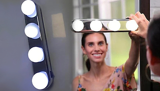 4-Bulb LED Mirror Suction Lights