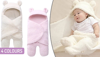 Baby Teddy Bear Swaddle Onesie - 4 Colours