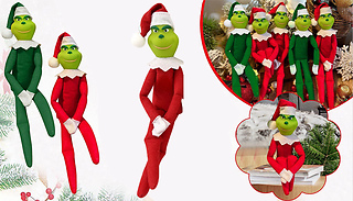 1, 2 or 4 Christmas Monster Decorative Dolls - 2 Colours
