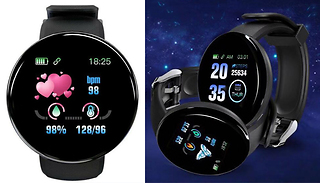 D18 Fitness Tracker with BP and HR Monitor