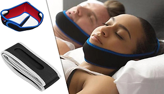 1 or 2 Glamza Anti-Snoring Adjustable Chin Straps - 3 Options