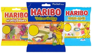 10-Pack Haribo Pocket Size Sweet Treats - 3 Different Sweets!