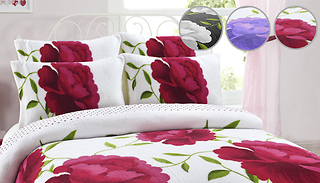 Soft Sherpa Fleece Rosaleen Duvet Cover Set - 4 Sizes & 3 Colours