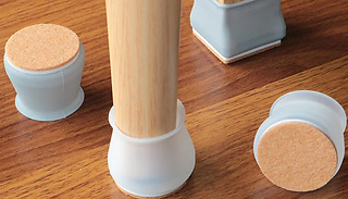 32-Pack Floor Protector Furniture Leg Caps - 4 Options