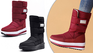 Faux Fur Lined Casual Snow Boots - 6 Sizes & 2 Colours
