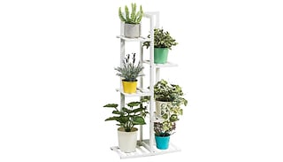 Wooden Multi-Tiered Rustic-Style Plant Stand