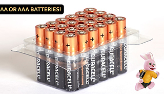 Duracell AA or AAA Batteries - Pack of 12, 24, 40, 48 or 60