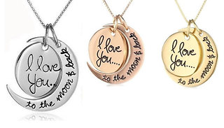 'Moon and Back' Necklace - 3 Colours