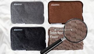 Teddy Fleece Electric Heating Hot Water Bottle Pad - 4 Colours