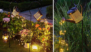 Solar-Powered Waterproof Watering Can Garden Light - 2 Sizes