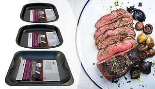 3-Piece Non-Stick Roasting Tray Set