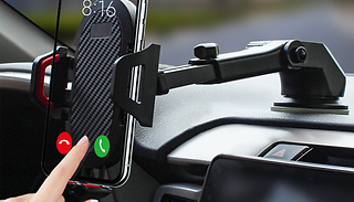Clip-On or Suction Cup 360-Rotating Car Phone Holder - 2 Colours