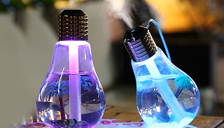 1 or 2 LED 2-in-1 Bulb Humidifier Air Purifier - 2 Colours