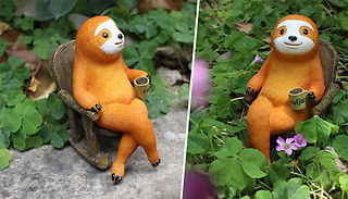 Sloth With A Coffee Garden Ornament