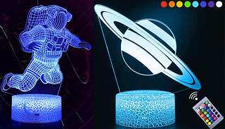 Solar System 3D Optical Illusion Lamp - 4 Styles