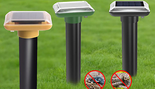 1, 2, or 4 Solar Powered Ultrasonic Pest Repelling Stakes
