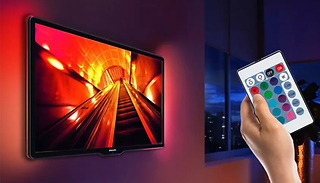 USB Powered Colour-Changing TV Backlight with Remote - 1 or 2