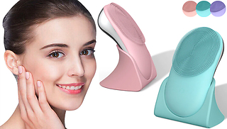 USB Silicone Heated Facial Cleansing Brush - 3 Colours