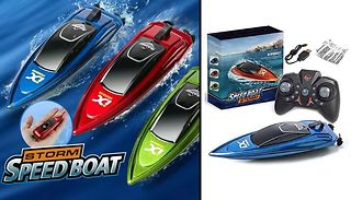 2.4GHz High-Speed Remote Control Boat - 3 Colours 