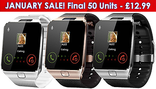 9-in-1 Touch Smartwatch with Heart Monitor & HD Cam - 4 Colours
