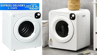 HOMCOM 6kg Vented Tumble Dryer with 7 Modes