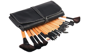 24-Piece Professional Makeup Brush Set & Case