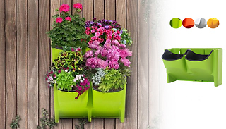 1-3 Colourful Wall Flowerpots - 4 Colours