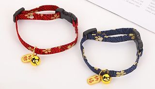 Japanese Style Cat Collar - 2 Colours & 3 Sizes