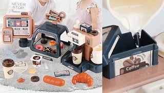 Kids Play Coffee Machine with Optional Payment Machine - 2 Colours 