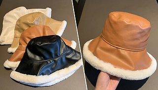 Women's PU Leather Bucket Hat - 4 Colours